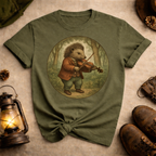 Hedgehog Playing Fiddle T-Shirt