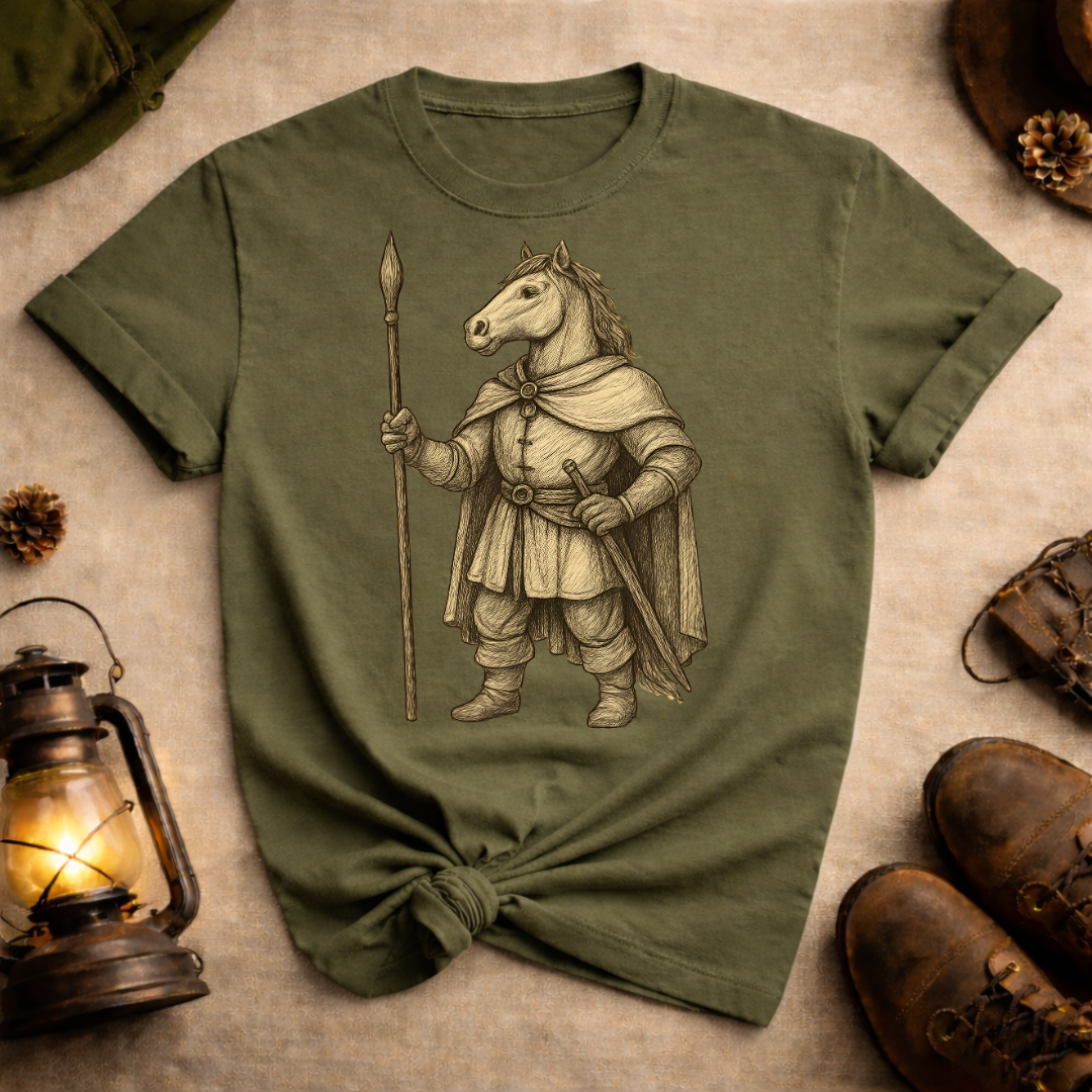 Horse with Spear T-Shirt