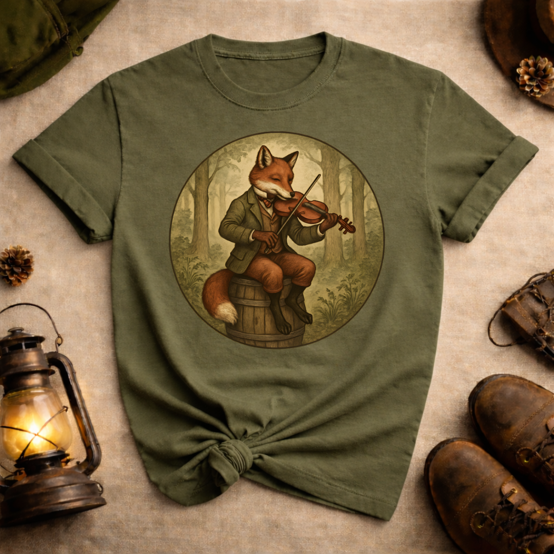 Fox Playing Violin T-Shirt