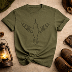 Line Art Hummingbird T-Shirt
