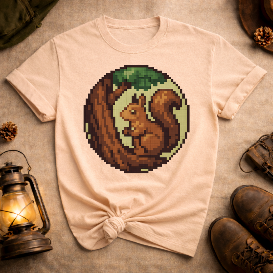 Pixel Art Squirrel T-Shirt