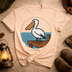 Pixel Art Pelican T-Shirt