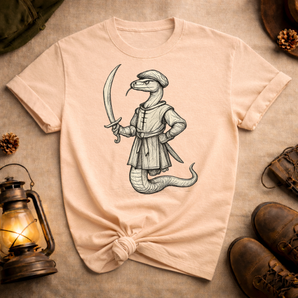 Snake with Curved Scimitar T-Shirt