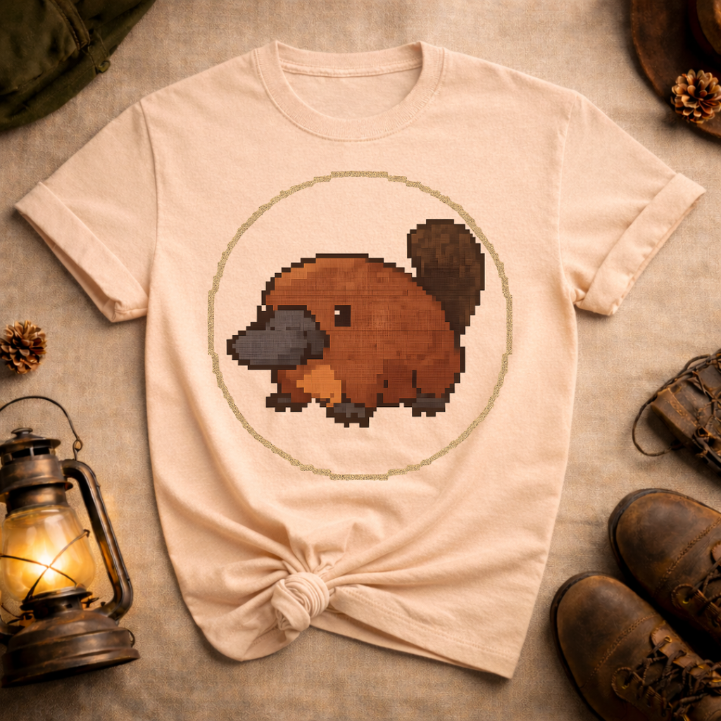 Retro Pixel Art Platypus T-Shirt
