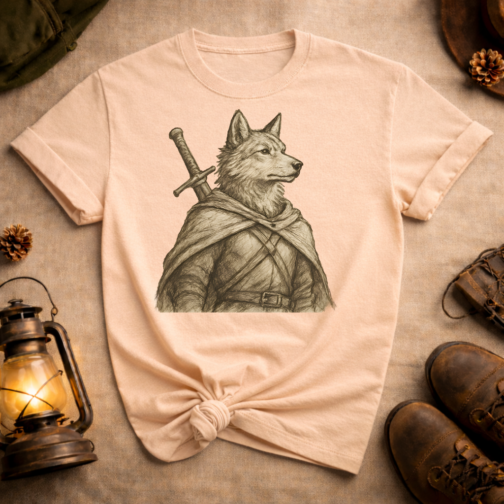 Wolf with Longsword T-Shirt