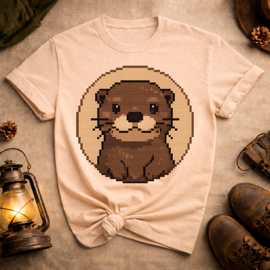 Pixel Art Otter T-Shirt
