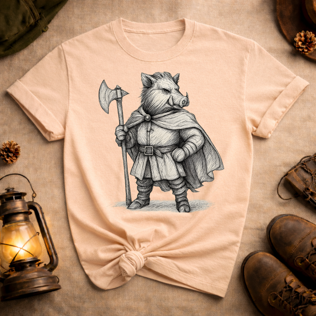 Boar with Ax T-Shirt