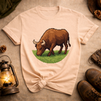 Pixel Art Bull T-Shirt