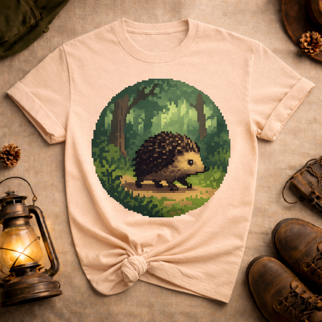 Pixel Art Hedgehog T-Shirt