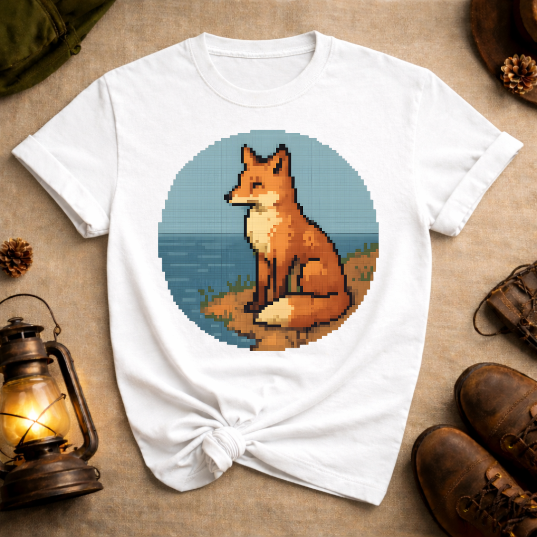 Pixel Art Fox T-Shirt