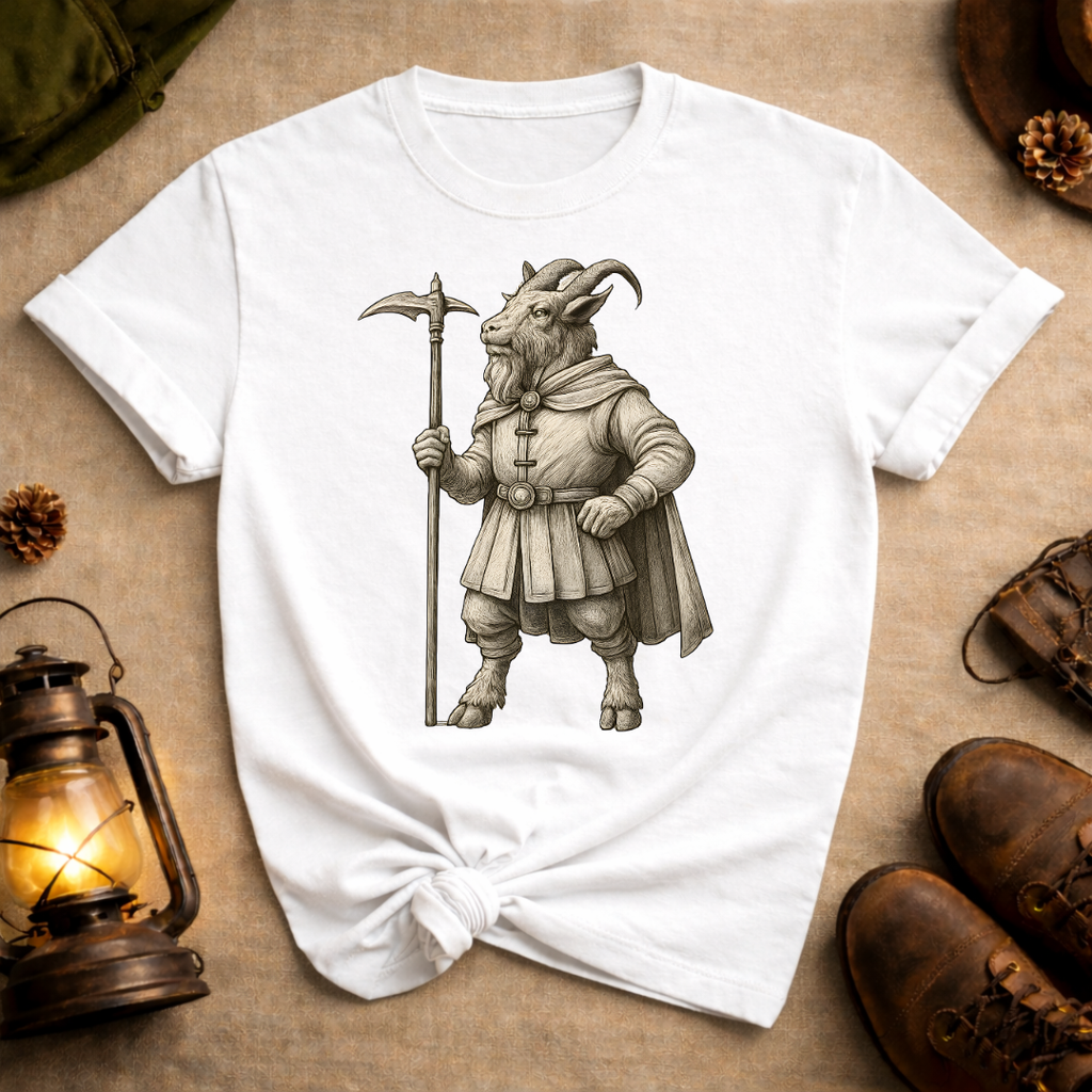Goat with War Pick T-Shirt