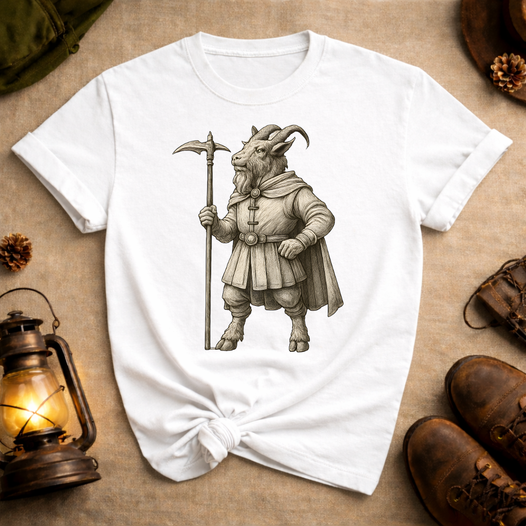 Goat with War Pick T-Shirt