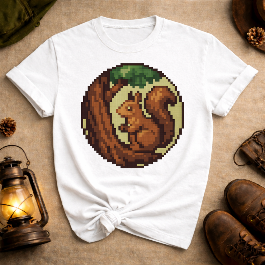 Pixel Art Squirrel T-Shirt