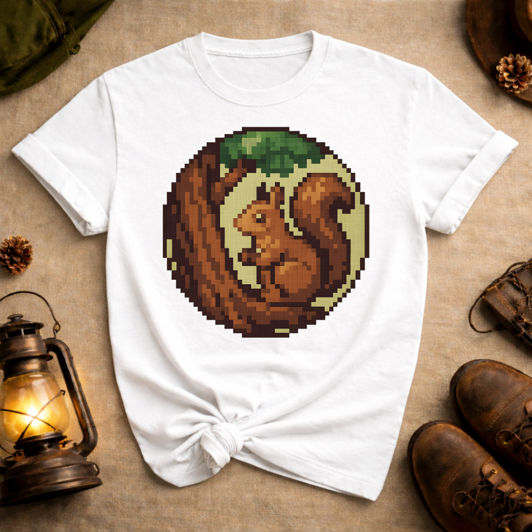 Pixel Art Squirrel T-Shirt