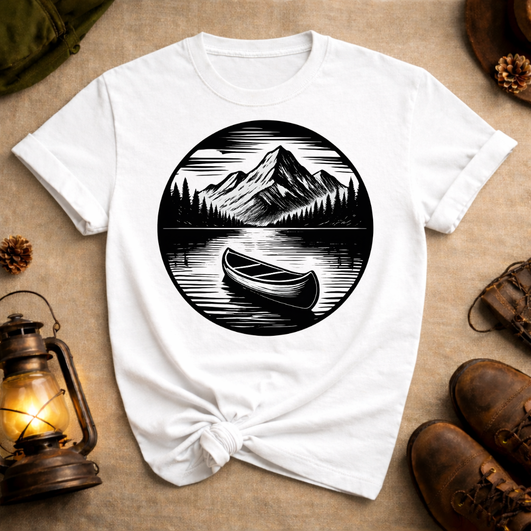 Canoe on the Lake T-Shirt