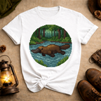 Pixel Art Swimming Platypus T-Shirt