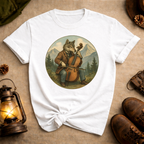 Wolf Playing Cello T-Shirt