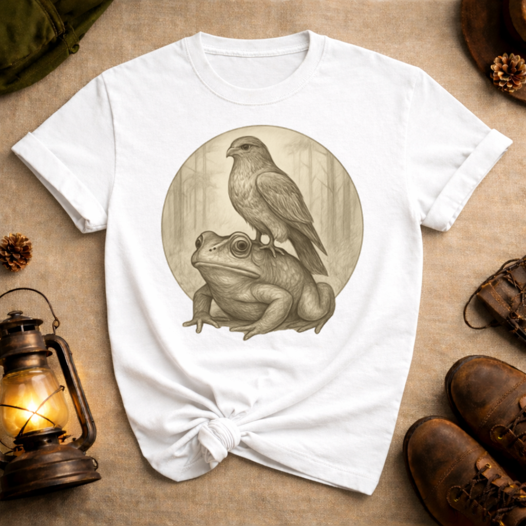 Hawk and Frog T-Shirt