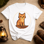 Pixel Art Cat T-Shirt