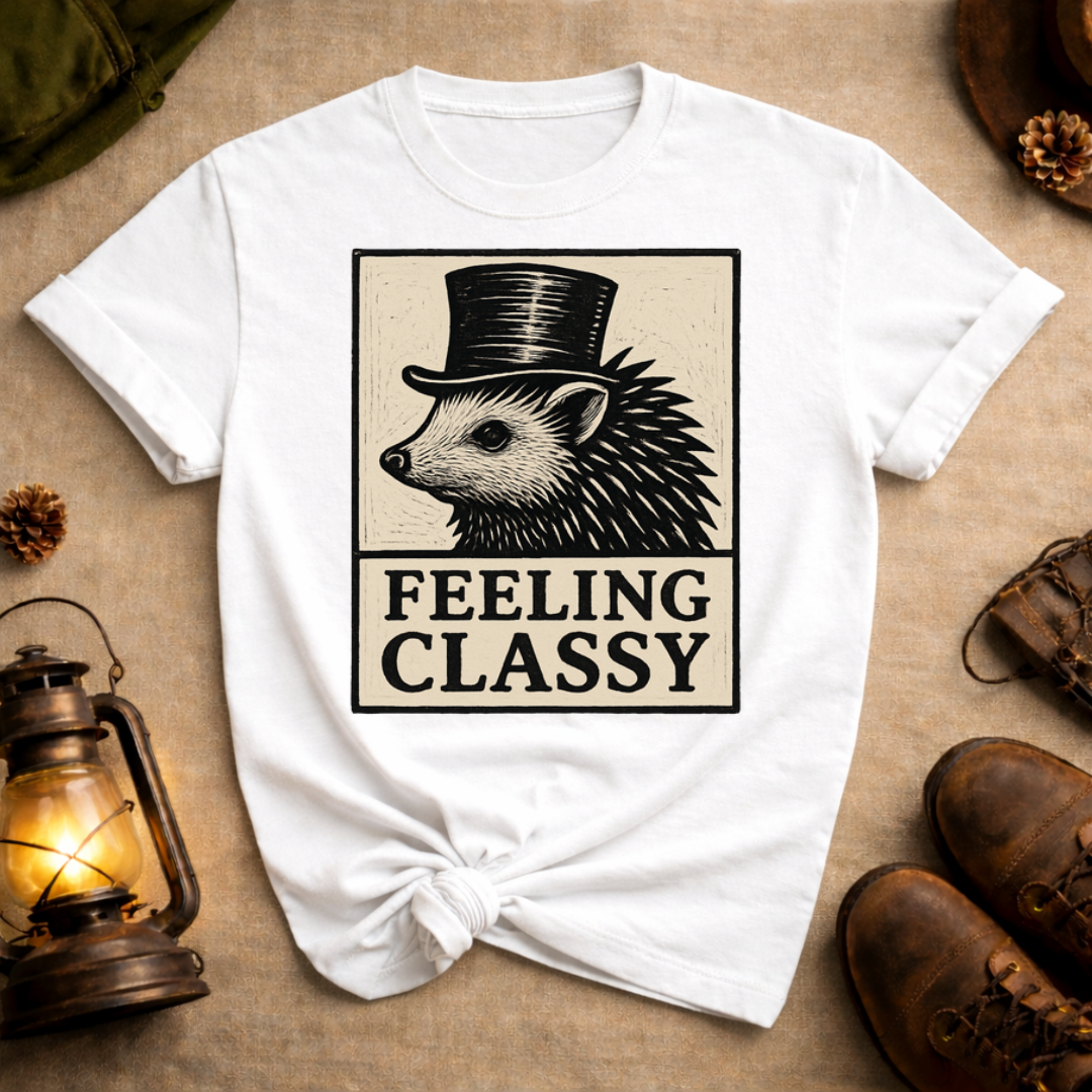 Hedgehog Feeling Classy T-Shirt