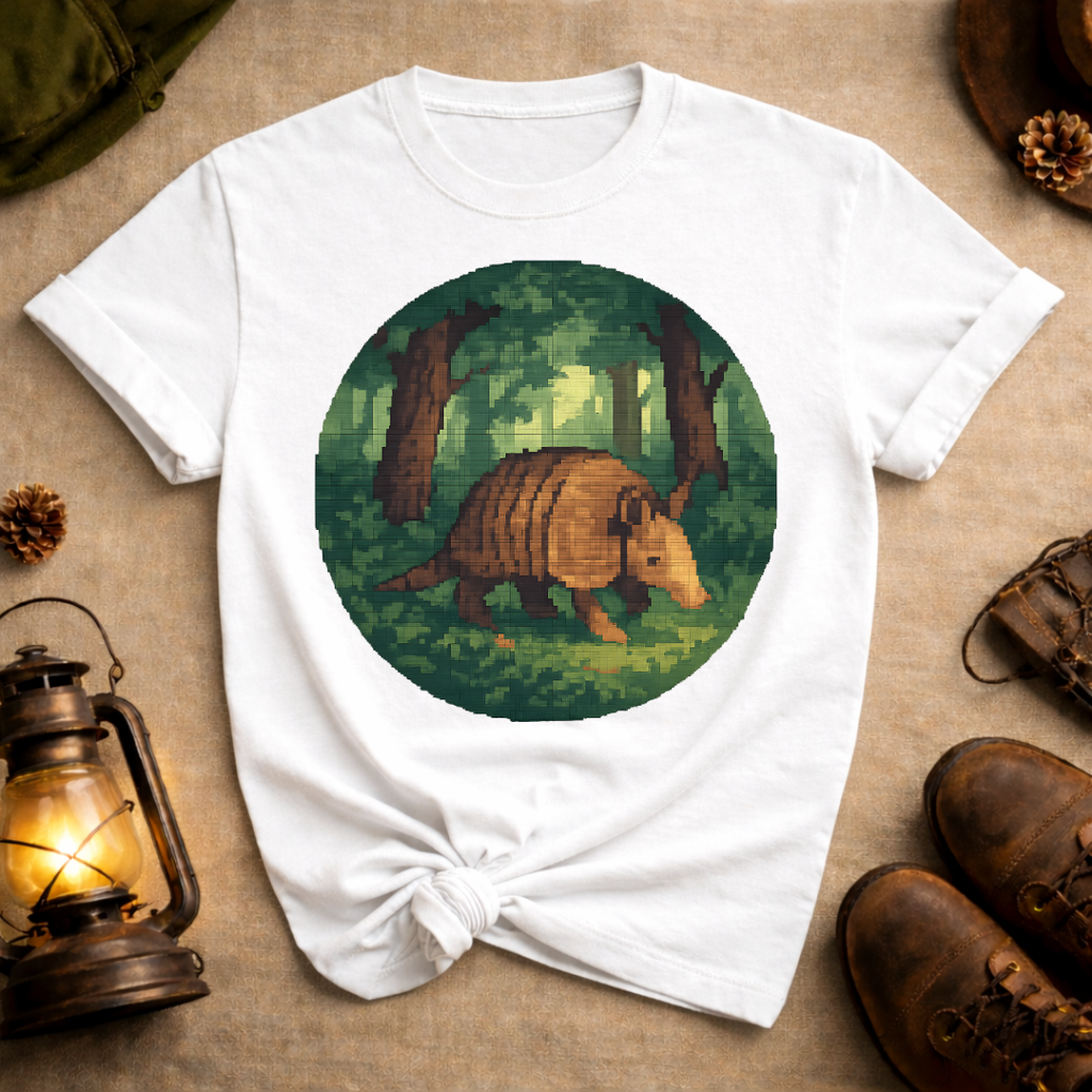 Pixel Art Armadillo T-Shirt